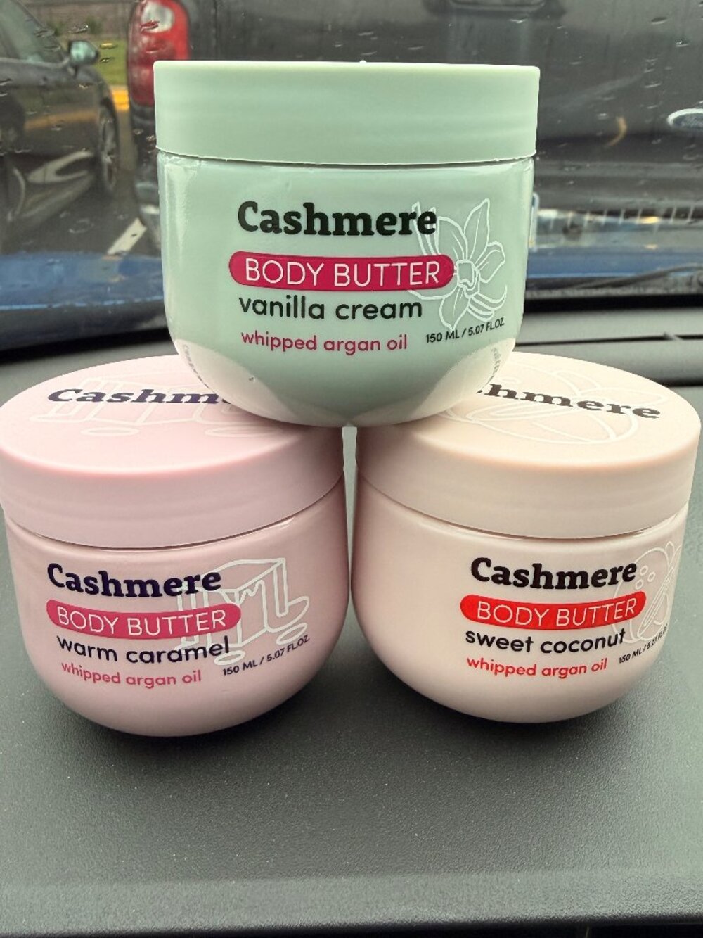 Cashmere Body Butter infused with whipped argan oil 3-pack Variety Lot NEW